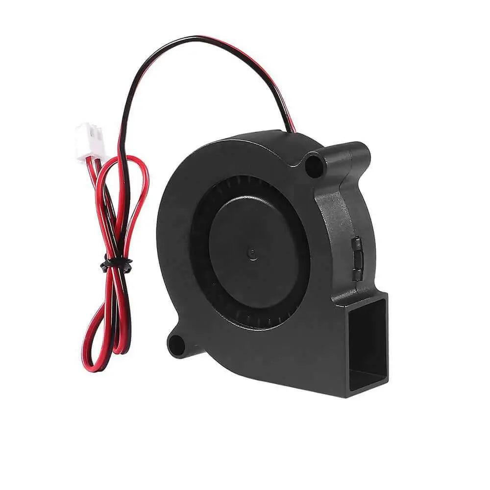 12V 24V black plastic cooling turbine fan for heatsinks and hot ends.