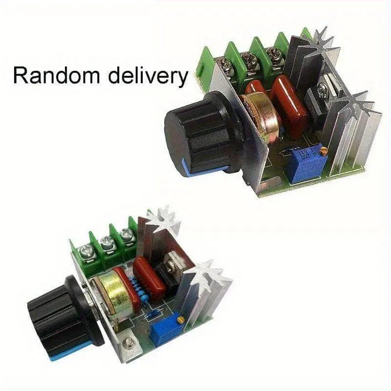 AC Motor Speed Controller with adjustable knob and compact design for precise motor speed control.