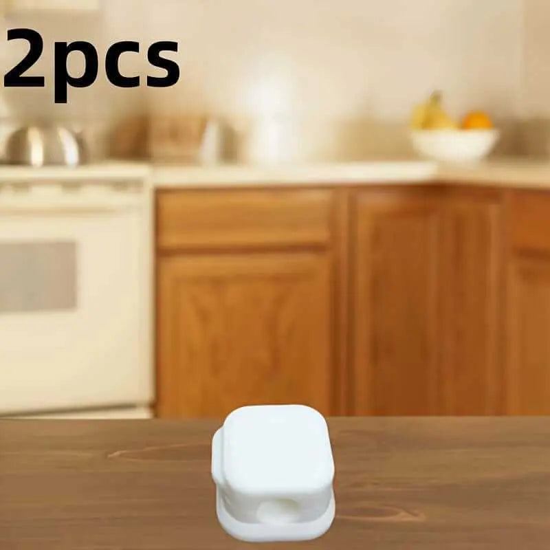 Magnetic Charging Cable Clips - Adjustable Non-slip Cable Organizer in Kitchen Environment