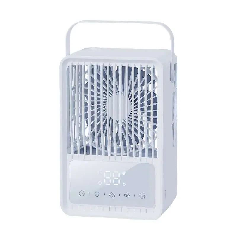 Portable air conditioner for cooling personal spaces.