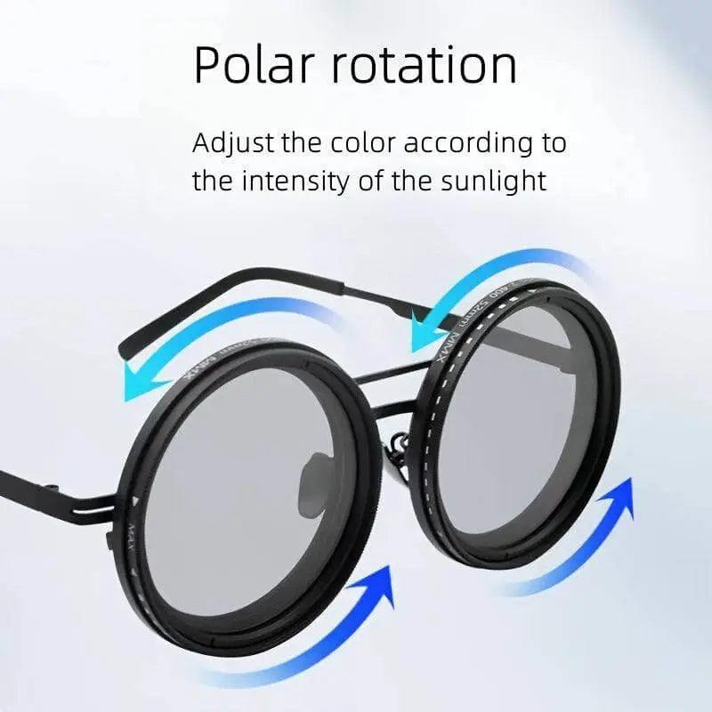 Polarized TAC lenses with adjustable sunlight color intensity.